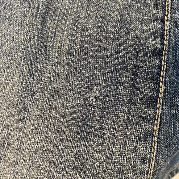 Zenim Size Large Western Shirt Jacket Pearl Snap Close Emb Faux Gem Details - Picture 6 of 8